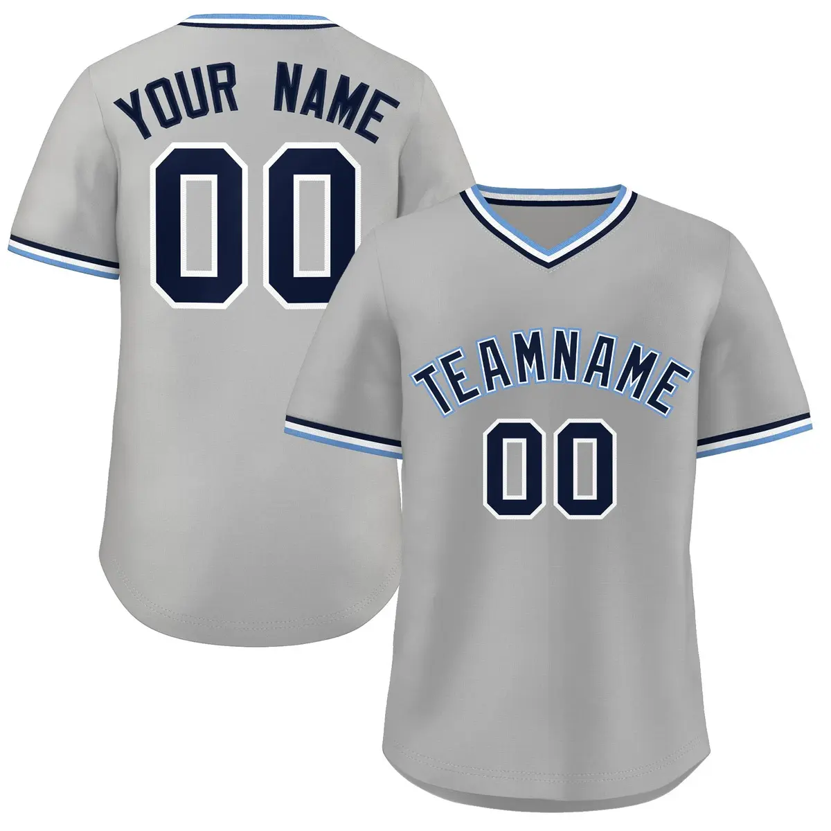 Gray Royal Classic Authentic Pullover Baseball Jersey