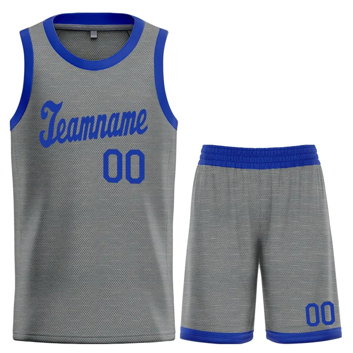 Gray Royal Classic Basketball Jersey