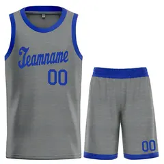 Gray Royal Classic Basketball Jersey