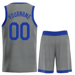 Gray Royal Classic Basketball Jersey 2