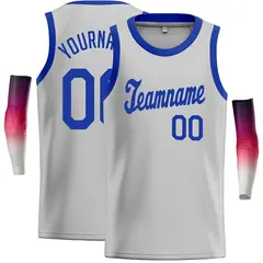 Gray Royal Classic Casual Basketball Jersey