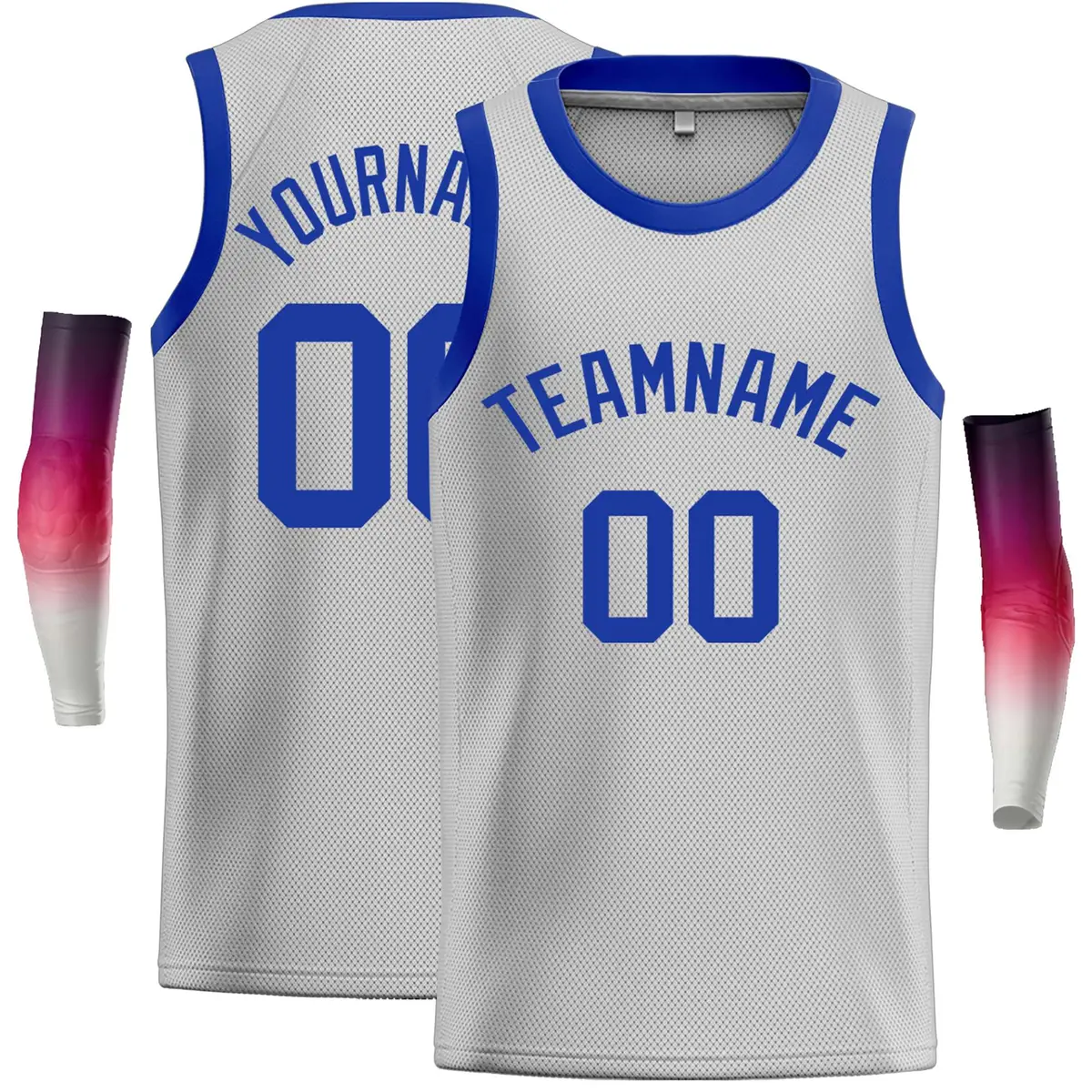 Gray Royal Classic Casual Basketball Jersey