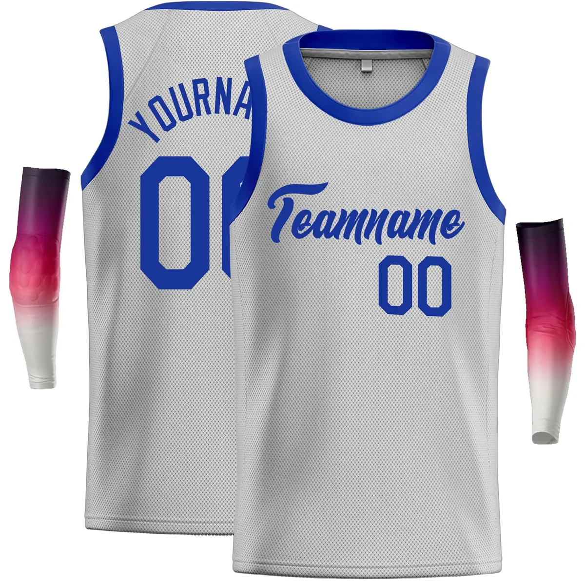 Gray Royal Classic Casual Basketball Jersey