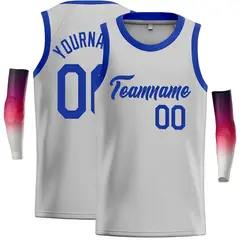 Gray Royal Classic Casual Basketball Jersey