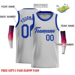 Gray Royal Classic Casual Basketball Jersey 2