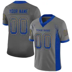 Gray Royal-Gold Drift Fashion Mesh Authentic Football Jersey 1