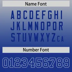 Gray Royal Gradient Side Pattern Football Jersey 4