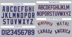 Gray Royal-Orange Classic Authentic Baseball Jersey 3