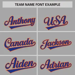 Gray Royal Phonetic Rhythm Authentic Baseball Jersey 3