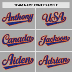 Gray Royal Raglan Sleeves Authentic Baseball Jersey 3