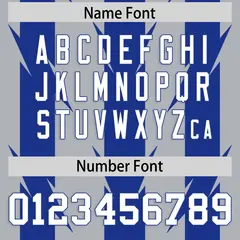 Gray Royal Razr Stripe Graffiti Pattern Flag Football Jersey 4