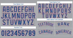 Gray Royal-Red Classic Authentic Baseball Jersey 3