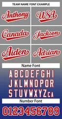 Gray Royal Red-White Gradient Two-Button Softball Jersey 3