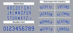 Gray Royal-White Classic Authentic Baseball Jersey 3
