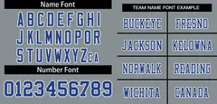 Gray Royal-White Classic Mesh Football Jersey 3