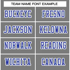 Gray Royal-White Classic Style Authentic Football Jersey 3