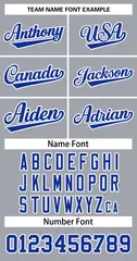 Gray Royal-White Classic Team Basketball Jersey 3