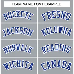 Gray Royal-White Classic Varsity Full-Snap Letterman Jacket 5