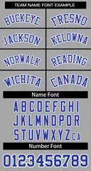 Gray Royal-White Striped Sleeveless Fashion Baseball Jersey 5