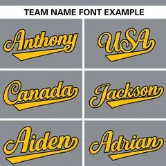 Gray Stand Collar Classic Authentic Baseball Jersey 3