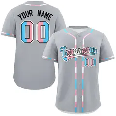 Gray Transgender Pride Month Classic Baseball Jersey 1