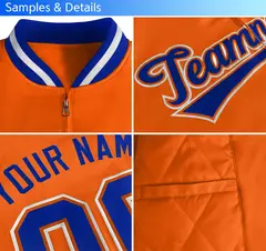 Gray White Color Block Full-Zip Varsity Letterman Bomber Jacket 7