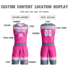 Gray White Gradient Fashion Sets Basketball Jersey 4