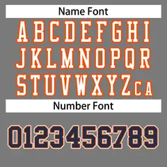 Gray White-Orange Classic Style Authentic Football Jersey 4