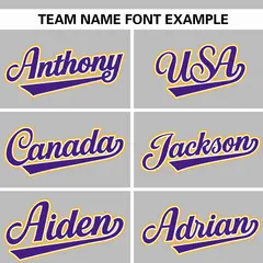 Gray White-Purple Varsity Full-Zip Raglan Letterman Baseball Jacket 7