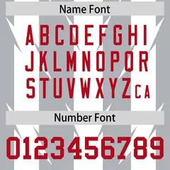 Gray White Razr Stripe Graffiti Pattern Flag Football Jersey 4