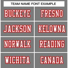 Gray White-Red Classic Style Authentic Football Jersey 3