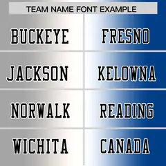 Gray White-Royal Gradient Fashion Authentic Football Jersey 3