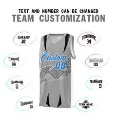 Gray White Snake Scale Venomous Fang Graffiti Basketball Jersey 4