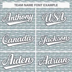 Gray White Texture Graffiti Baseball Jersey 3