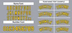 Gray Yellow-Black Classic Style Authentic Baseball Jersey 3
