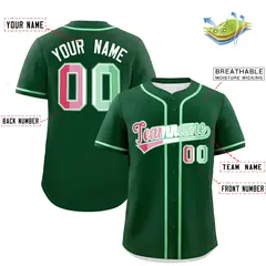 Green Abrosexual Pride Month Baseball Jersey 2