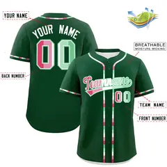 Green Abrosexual Pride Month Baseball Jersey 2