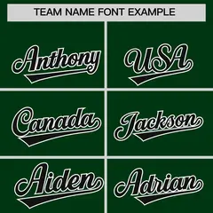 Green American Flag Varsity Full-Snap Raglan Letterman Bomber Jacket 3