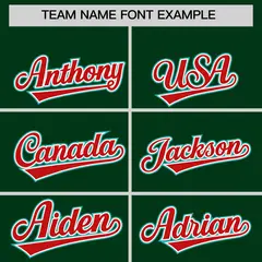 Green Aqua and Red Raglan Sleeves Baseball Jersey 3