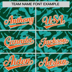 Green Aqua Graffiti Pattern Authentic Baseball Jersey 3