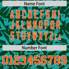 Green Aqua Graffiti Pattern Authentic Baseball Jersey 4