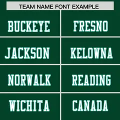Green Aqua Shoulder Cut Two-Tone Flag Football Jersey 3