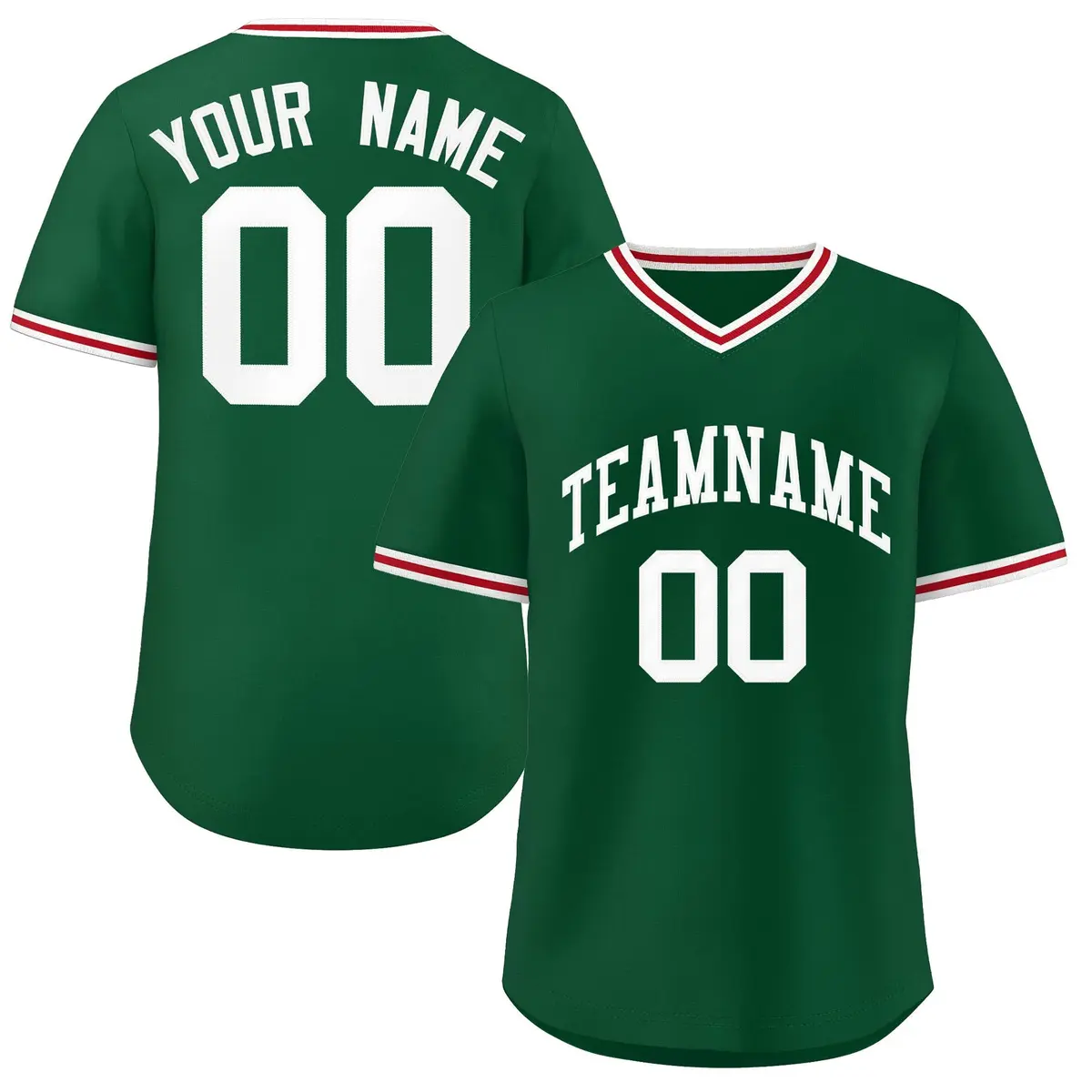 Green Authentic Classic Pullover Baseball Jersey