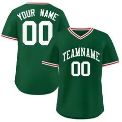 Green Authentic Classic Pullover Baseball Jersey