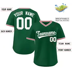 Green Authentic Classic Pullover Baseball Jersey 2