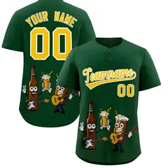 Green Beer Day Parties Baseball Jersey 1