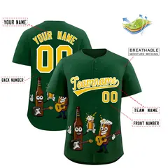 Green Beer Day Parties Baseball Jersey 2