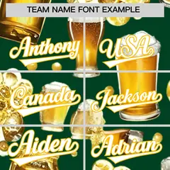 Green Beer Day Parties Baseball Jersey 3