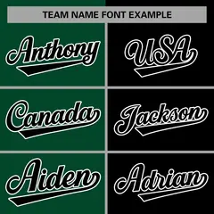Green Black-Black Two Tone Split Varsity Letterman Jacket 5