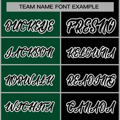 Green Black-Black Two Tone Split Varsity Letterman Jacket 5